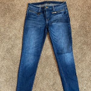 Michael Kors Zipper Detail Skinny Jean SZ 8